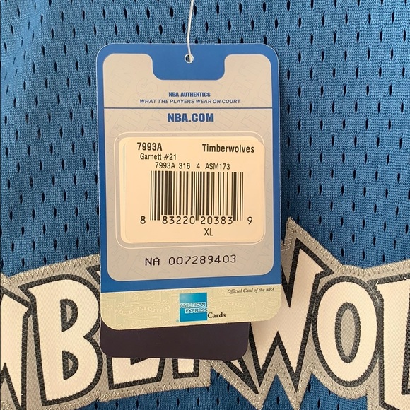 SOLD Kevin Garnett Timberwolves Jersey NEW - Picture 4 of 7